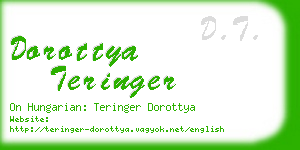 dorottya teringer business card